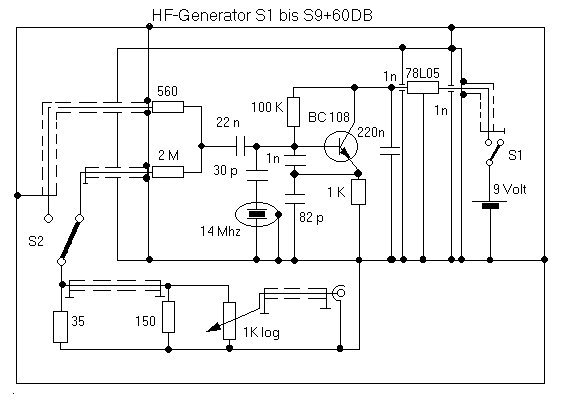 Stromlaufplan des Pr�fgenerators